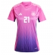 Germania Ilkay Gundogan #21 Echipament de Fotbal Replică European 2024 Femei Deplasare